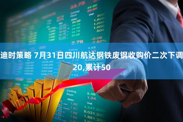 迪时策略 7月31日四川航达钢铁废钢收购价二次下调20,累计50
